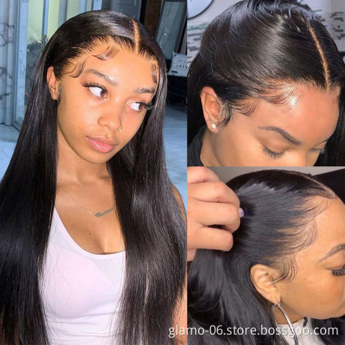 Factory Wholesale New 13x6 HD Lace Front Wig, Super Thin Transparent Swiss Lace Wig,100% Virgin Human Hair Invisible HD Lace Wig